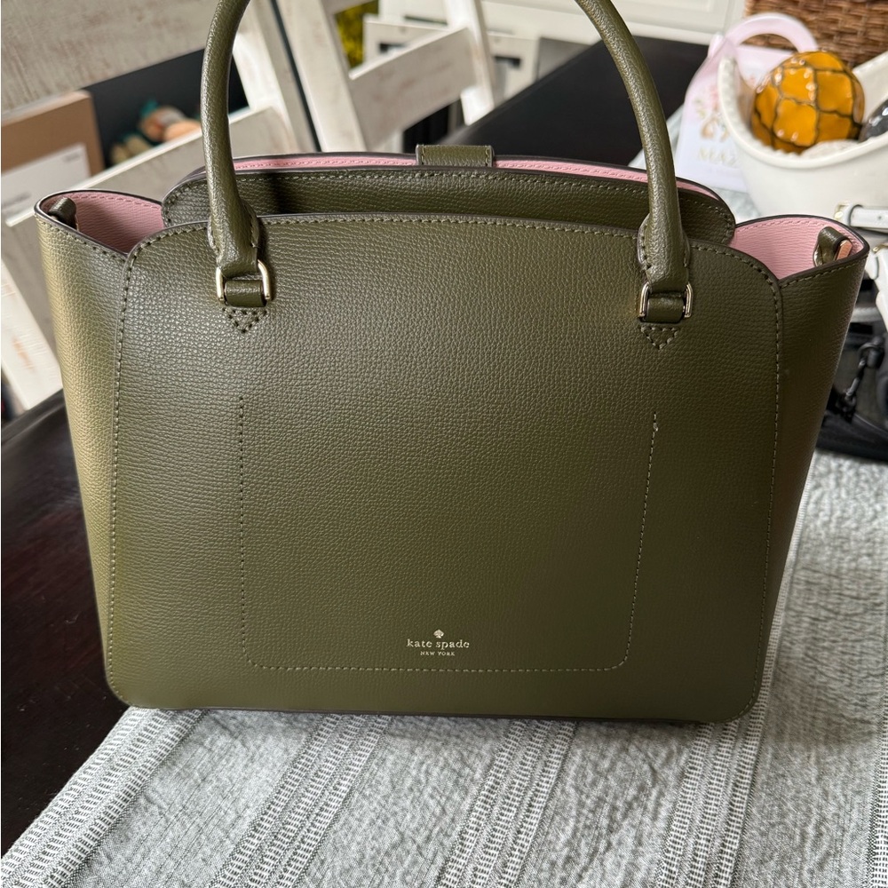 Kate Spade Olive Green Tote Bag